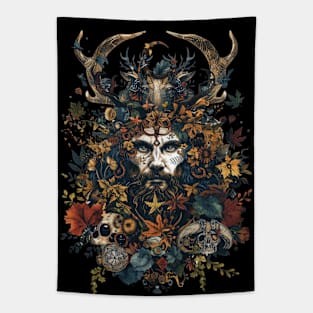 Wiccan pagan god Tapestry