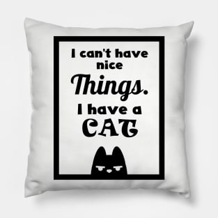 Fun cat frase - English Pillow
