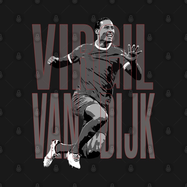 virgil van dijk by StoneSoccer