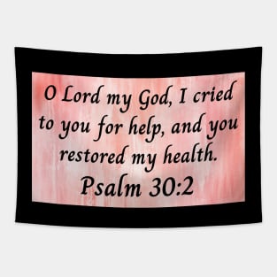 Bible Verse Psalm 30:2 Tapestry