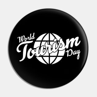 World Tourism Day On 27th Sep - Enjoy Your Holidays & Travel Pin