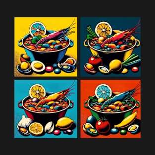 Pop Bouillabaisse Art - French Cuisine Culinary T-Shirt