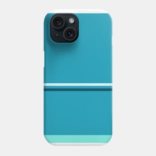 A supreme setup of Ice, Tiffany Blue, Water Blue and Marine Blue stripes. Phone Case