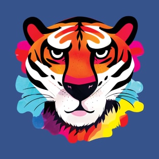 Tiger in Bold Colours T-Shirt