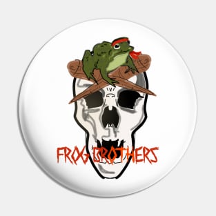 Frog brothers Pin