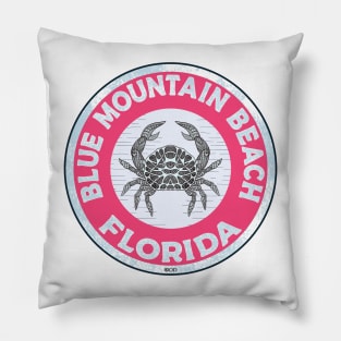 Blue Mountain Beach Florida Crab 30A 30 A Emerald Coast Walton County Pillow