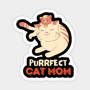 Very Happy Cat Mom Magnet