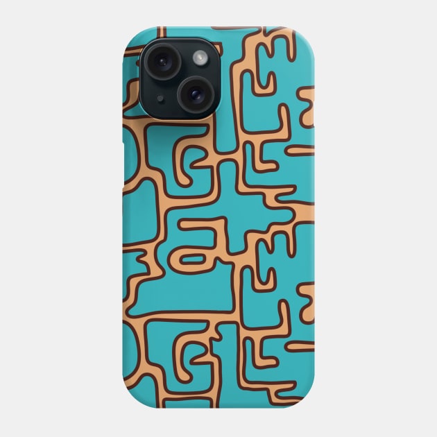 Matisse Inspired 70s Color Blobs Phone Case by Slightly Unhinged