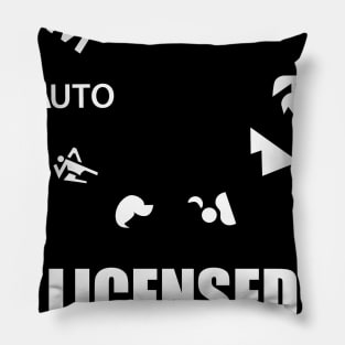 Licensed to shoot funny photographer gift Pillow