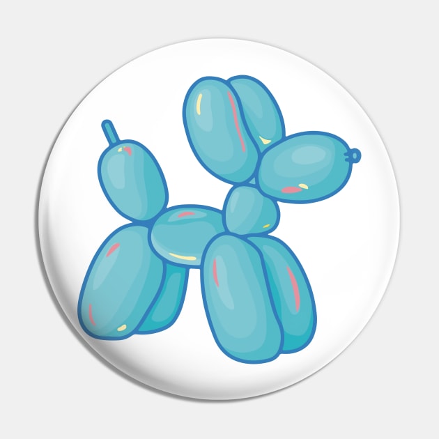 Blue Balloon Dog Animal Pin by maura41