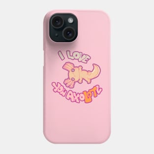 I LOVE YOU AXOLOTL gold mud puppy t-shirt Phone Case