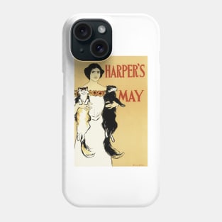 HARPER'S MAY COVER by Graphic Artist Edward Penfield Vintage Magazine Advertisement Phone Case