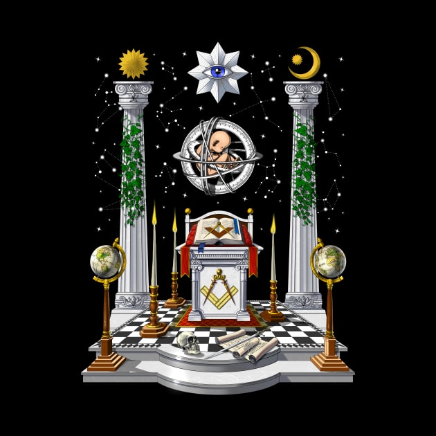 Masonic Lodge Altar by underheaven