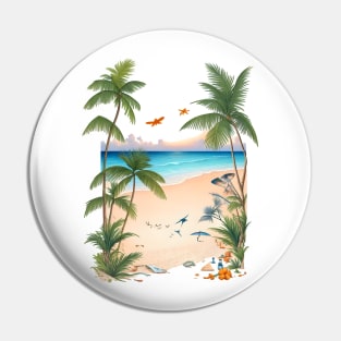 Beach waves Pin