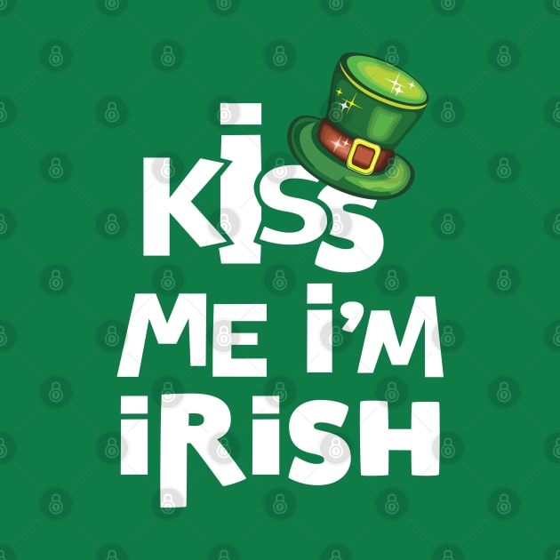 Kiss me I'm Irish tee - St. Patricks by missalona