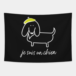 Je Suis un Chien - I Am a Dog Doxie Dachshund Tapestry