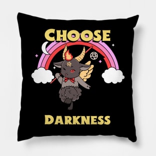 Choose Darkness Baphomet Pillow