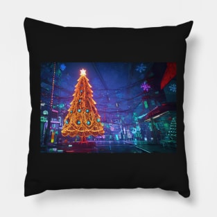 Futuristic Christmas Pillow