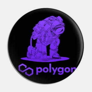 Polygon Matic coin Crypto coin Cryptocurrency Pin