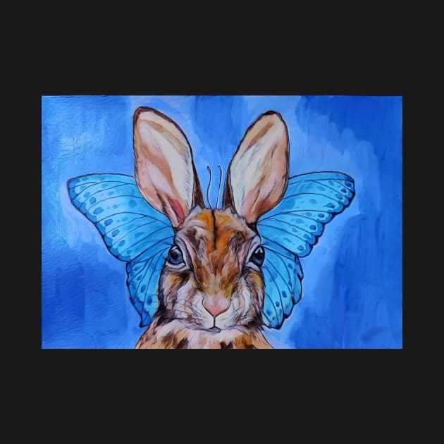 Cute Bunny Butterfly by candimoonart