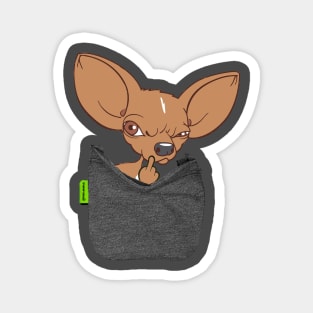 Chihuahua FU Pocket Magnet