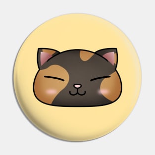 Cute Tortoiseshell Cat Face Pin