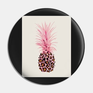 Pink Leopard pineapple Pin