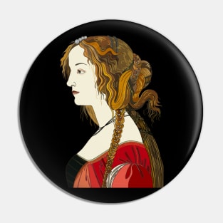 Inspired by Sandro Botticelli’s Ideal Portrait of a Lady Pin