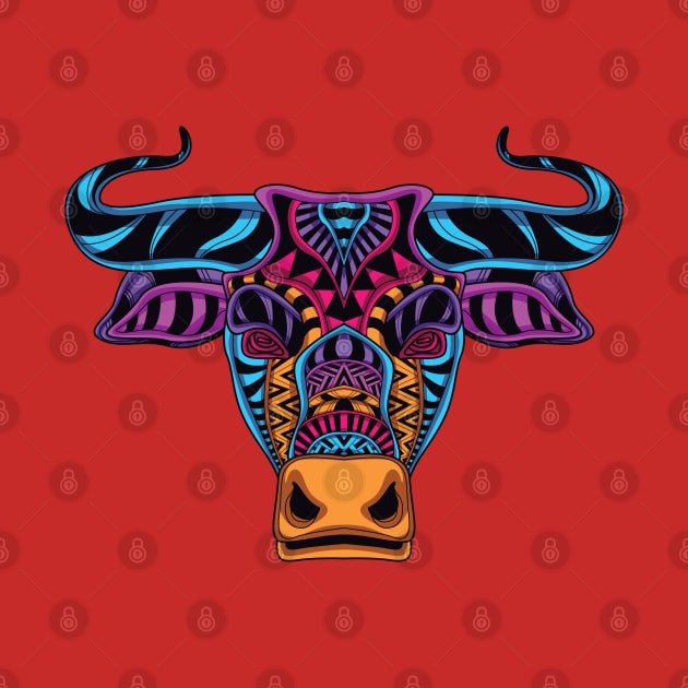 cow head neon by Mako Design 