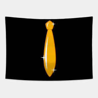 Shiny Golden Tie Tapestry