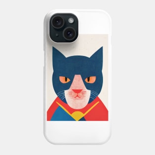 Retro Catman Retro Poster Vintage Art Cat Wall Movie Illustration Phone Case