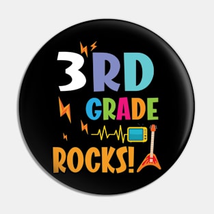 3rd Grade Rocks Teachers Students Happy First Day Of School Pin