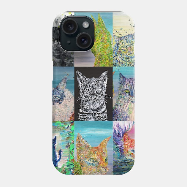 NINE CATS Phone Case by lautir