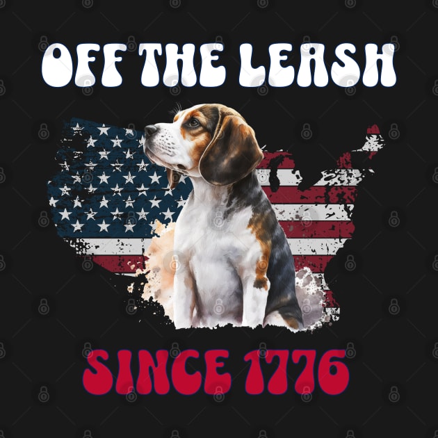 4th of July Independence Day Funny Design for Dog Lovers by EndlessDoodles