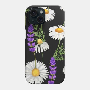 Chamomile and Lavender Illustration Phone Case