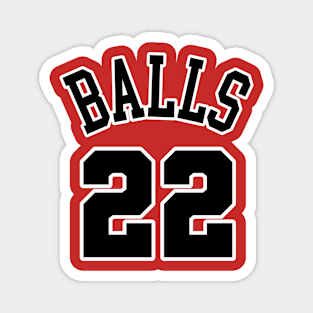 Chiconco Balls Jornan Jersey (Front/Back Print) Magnet