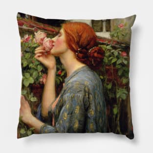 The Soul of the Rose by John William Waterhouse Pillow