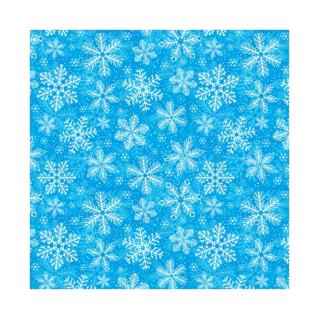 White snowflakes pattern by katerinamk