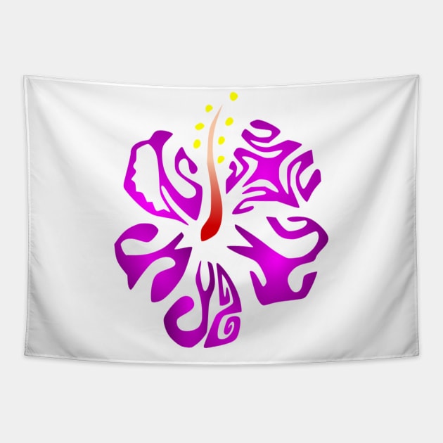 KIANA (purple) Tapestry by Nesian TAHITI