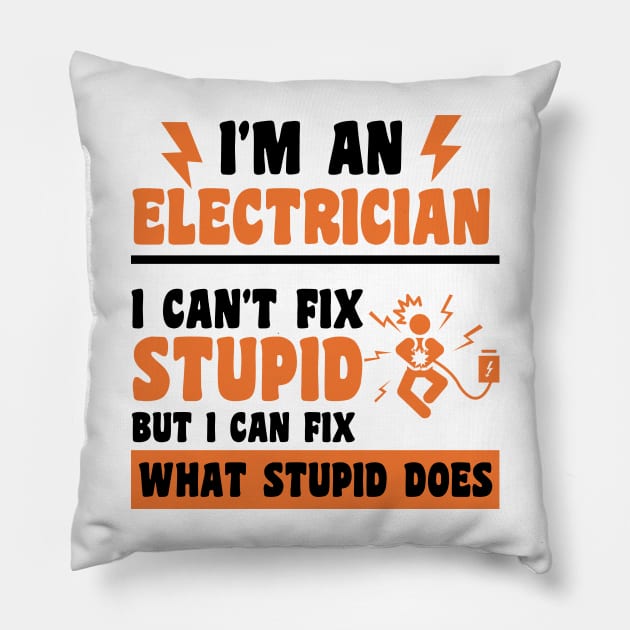 Electrician Pillow by Xtian Dela ✅