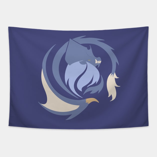 Empress of Flames - Lunastra Tapestry by kinokashi