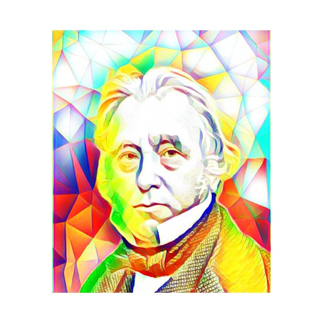 Thomas Babington Macaulay Colourful Portrait | Thomas Babington Macaulay Artwork 11 by JustLit