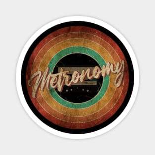 Metronomy Vintage Circle Art Magnet