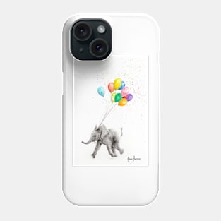 The Elephant and The Balloons Phone Case