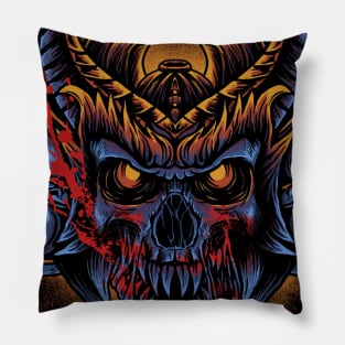 Samurai Skull Pillow