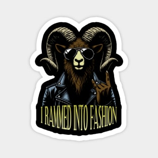 Badass Rockstar Ram Goat Magnet