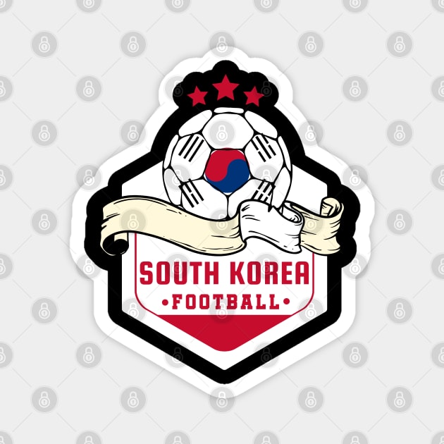 South Korea Soccer Magnet by footballomatic