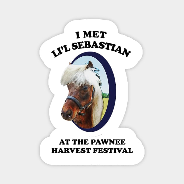 Li'l Sebastian Parks and Rec Magnet by ematzzz