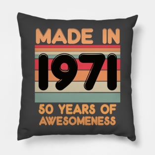 Made In 1971 Pillow