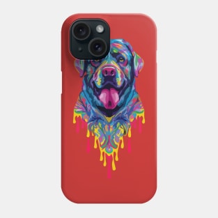 Lab Labrador Retriever Drippy Color Art Phone Case